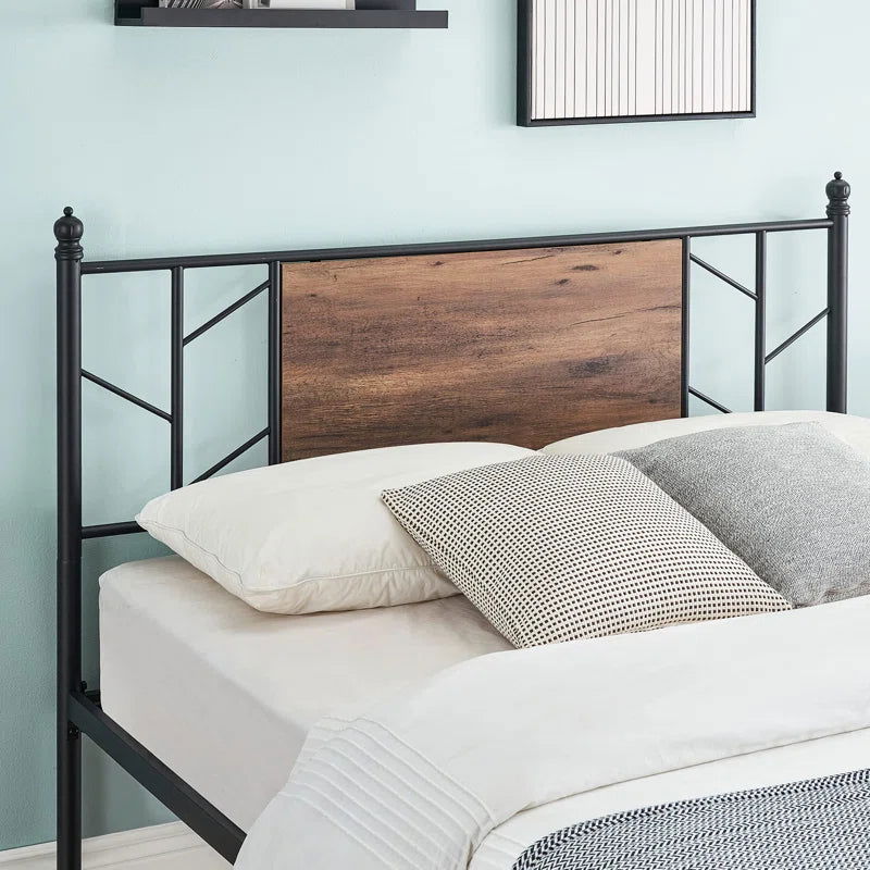 MetalCraft Enlighten Minimal Design Iron Bed - Furnishiaa -  -